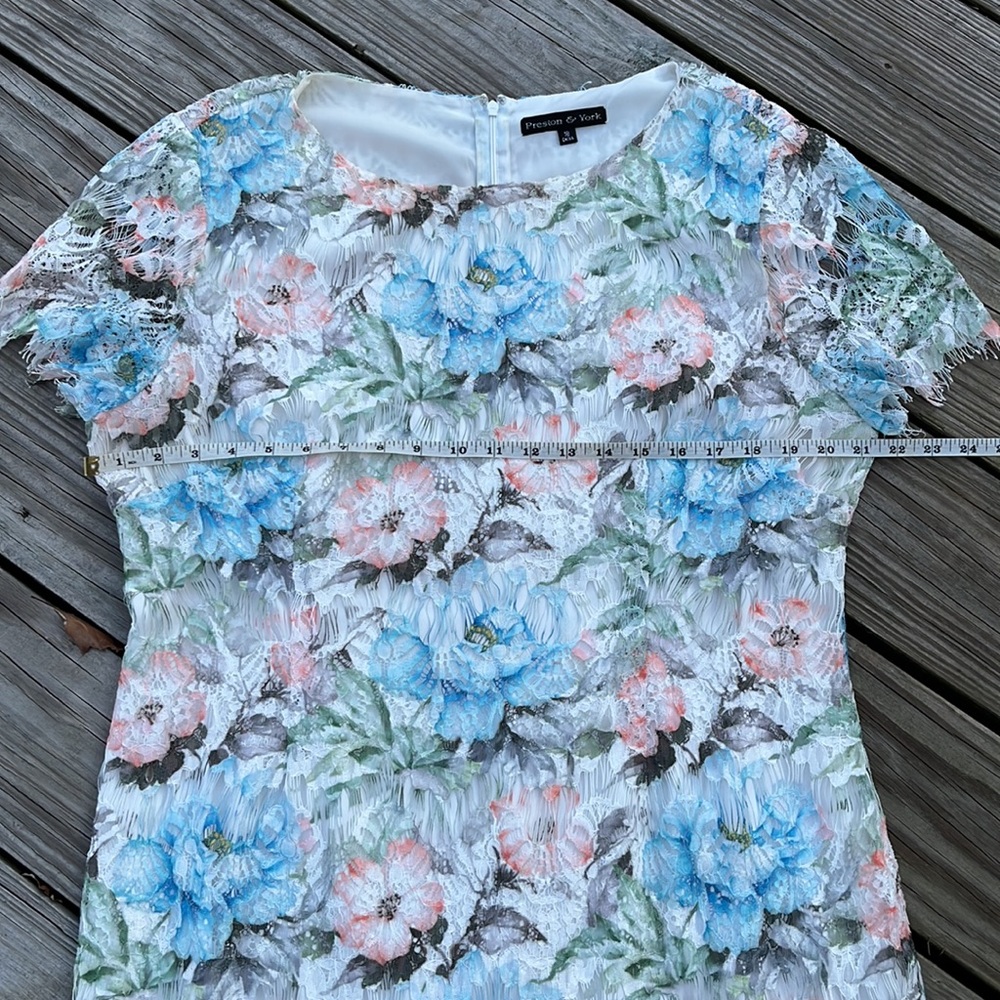 Preston & York lovely pastel sheath dress 18 - Picture 7 of 12